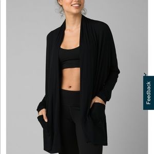 Prana black cardigan